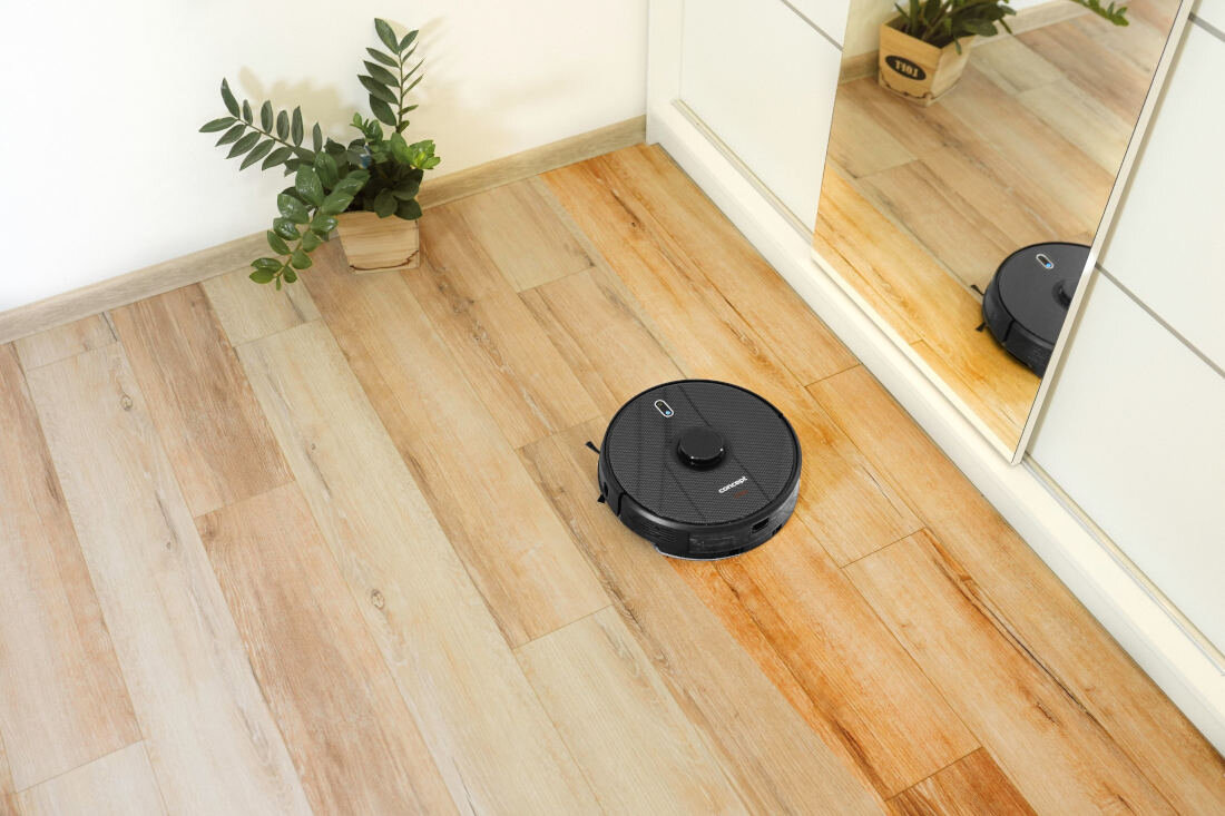 Robot sprzątający CONCEPT VR3400 2w1 Real Force Laser 3D Odkurza wyciera pojemnik kurz pojemność aplikacja