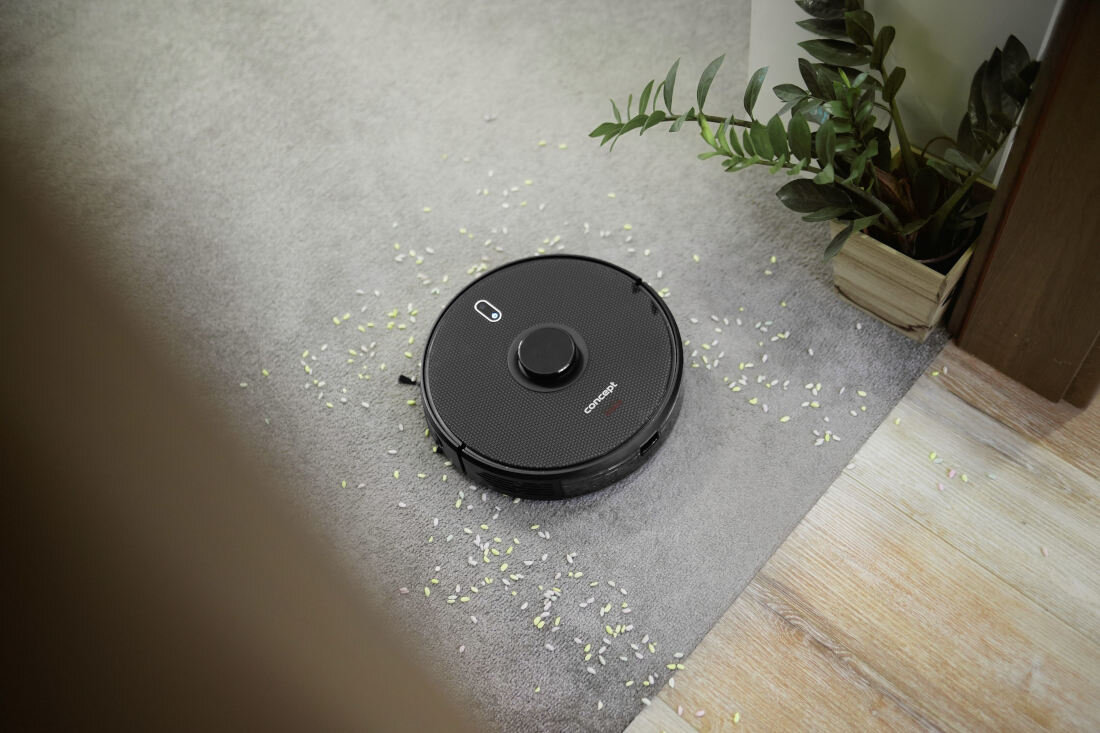 Robot sprzątający CONCEPT VR3400 2w1 Real Force Laser 3D Maksymalna wydajność dywany funkcja Carpet Turbo sprzatanie