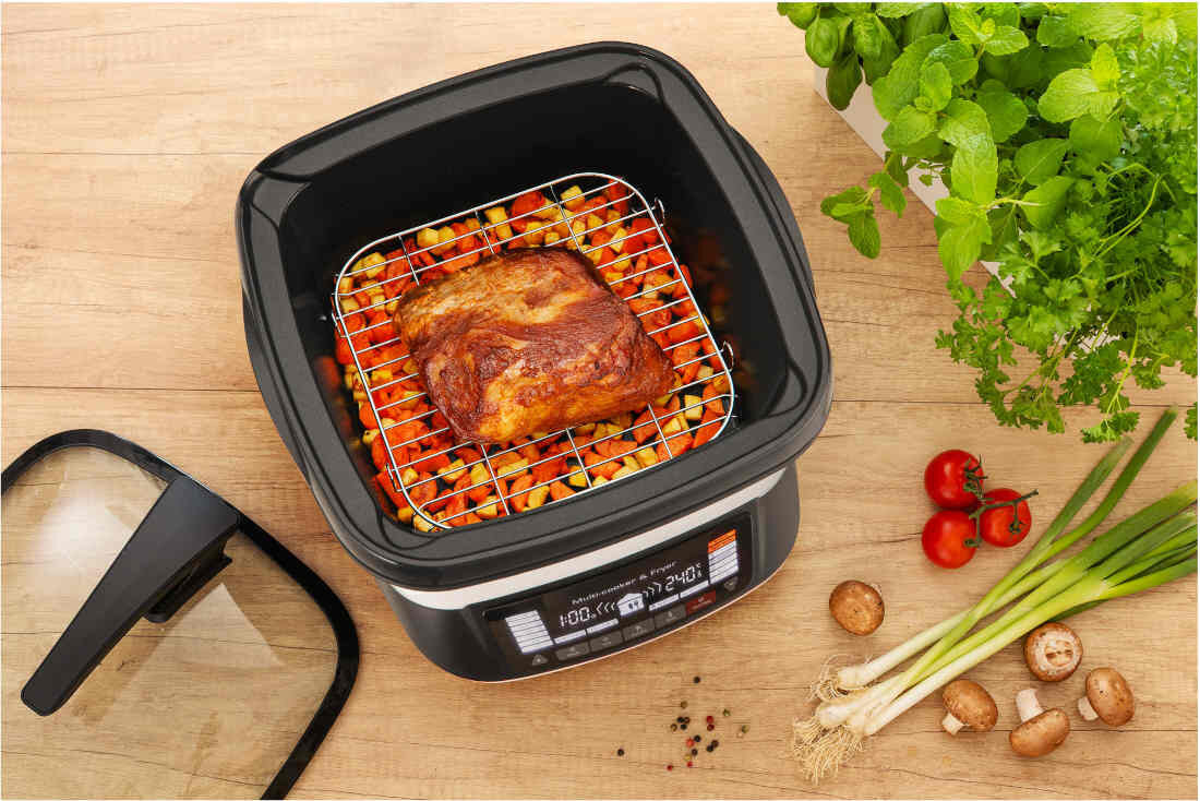 Air Fryer Frytkownica beztłuszczowa SENCOR SFR 9400WH Łatwe czyszczenie po gotowaniu Powłoka nieprzywierająca ułatwia czyszczenie