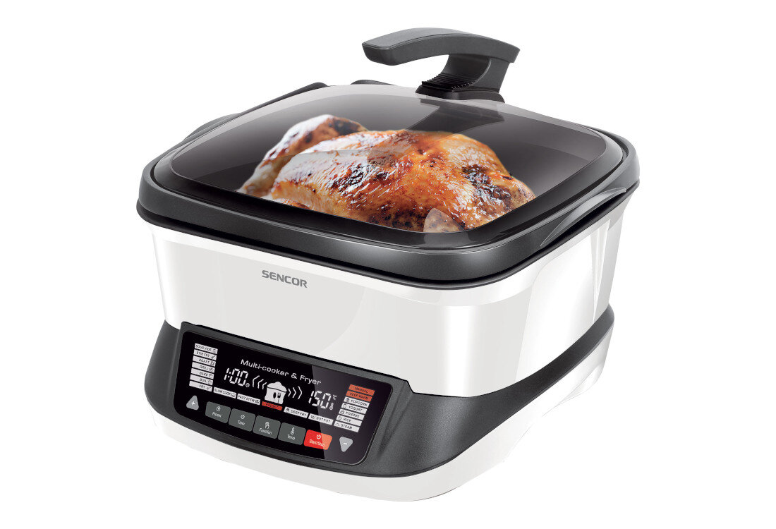 Air Fryer Frytkownica beztłuszczowa SENCOR SFR 9400WH Oszczędność czasu i energii moc szybko się nagrzewa równomiernie gotuje potrawy