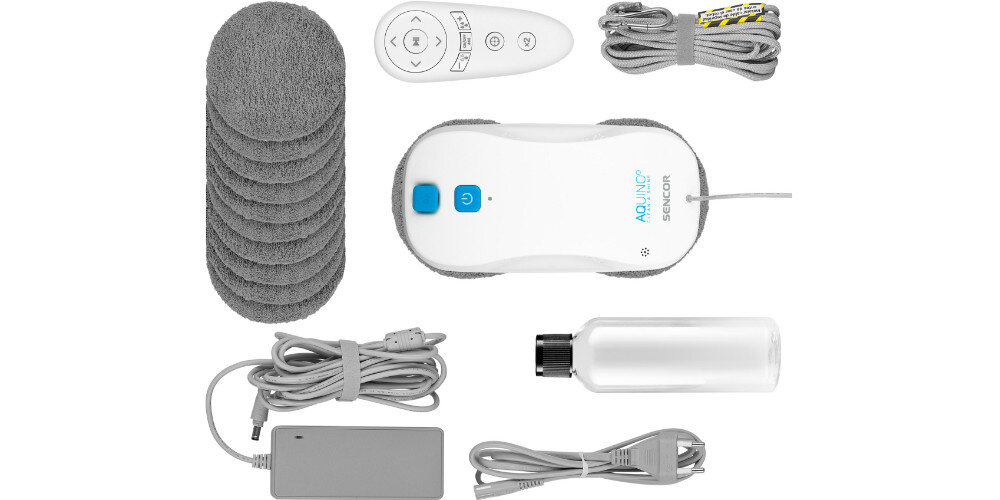 Robot do mycia okien SENCOR SRW6010WH zestaw akcesoria komplet wyposażenie