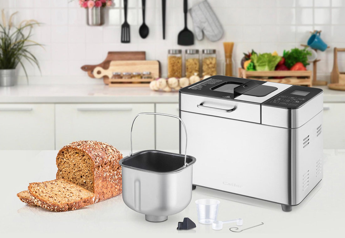 Wypiekacz do chleba CATLER BM 700 (35 x 29 x 22.5 cm) design tło prezentacja wizualizacja Domowe wypieki na Twoich zasadach