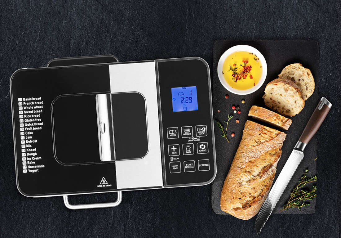 Wypiekacz do chleba CATLER BM 700 (35 x 29 x 22.5 cm) Pełna kontrola nad wypiekami 18 programów wybór regulacja stopnia wypieczenia dopasowanie preferencje wybór