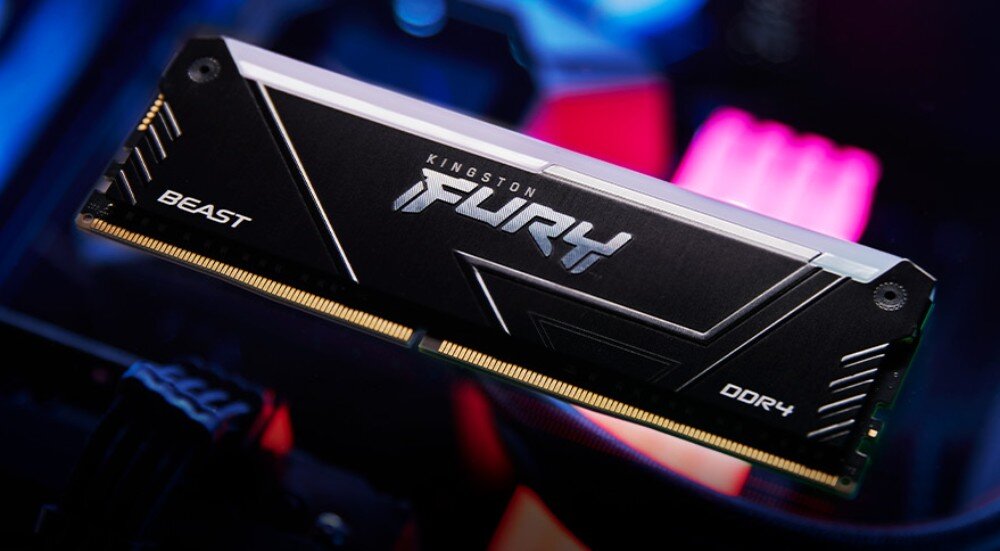 Pamięć RAM KINGSTON Fury Beast RGB 32GB (2x16GB) 3200MHz typ DDR4 podświetlenie cechy