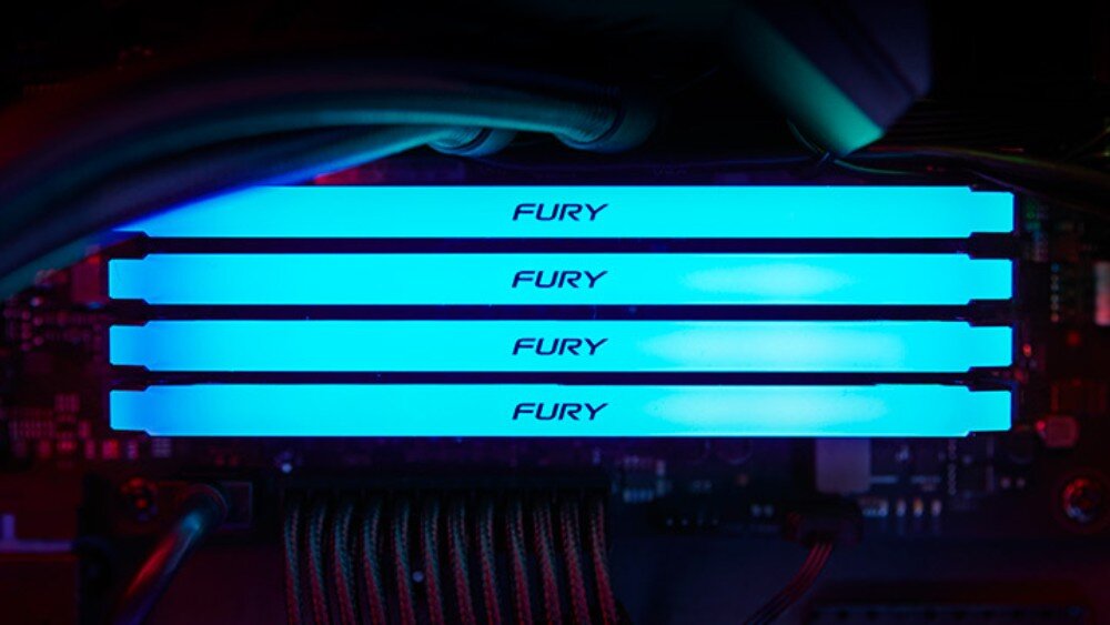 Pamięć RAM KINGSTON Fury Beast RGB 32GB (2x16GB) 3200MHz pojemność szybkość XMP kompatybilność