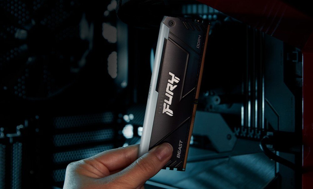 Pamięć RAM KINGSTON Fury Beast RGB 32GB (2x16GB) 3200MHz instalacja dostosowanie parametry