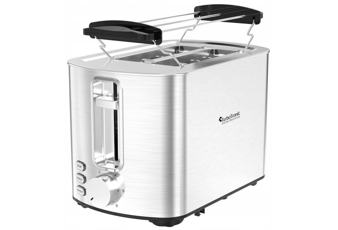 Toster TURBOTRONIC TT-BF12 stalowa obudowa luksus design funkcje przygotowywanie tosty