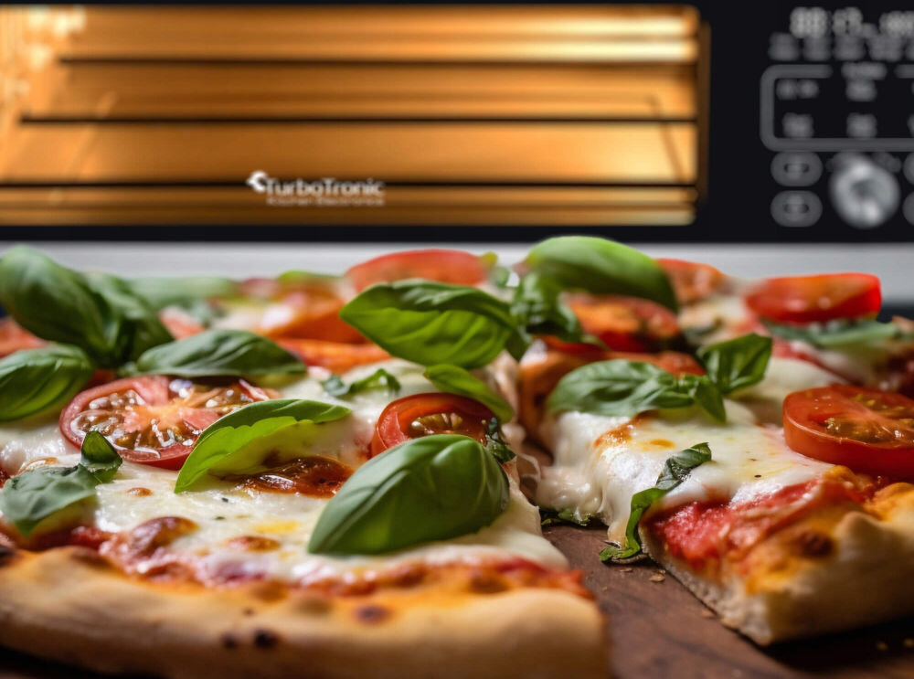 Piec do pizzy TURBOTRONIC TT-PO12 Srebrny 2000W średnica 30 cm Termoobieg 360° szybko równomiernie smak konsystencja