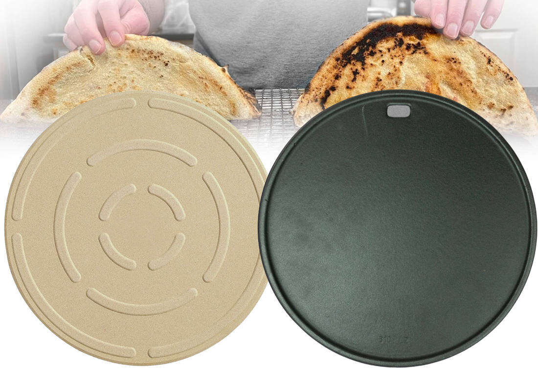 Piec do pizzy TURBOTRONIC TT-PO12 Srebrny 2000W średnica 30 cm pizza włoska cieńska chrupiąca kamień żeliwna taca