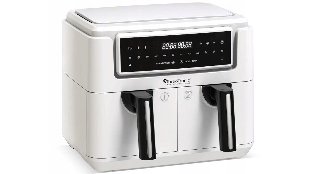 Frytkownica beztłuszczowa TURBOTRONIC TT-AF118 Biały Air Fryer abezpieczenie przed przegrzaniem bezpieczeństwo użytkowanie