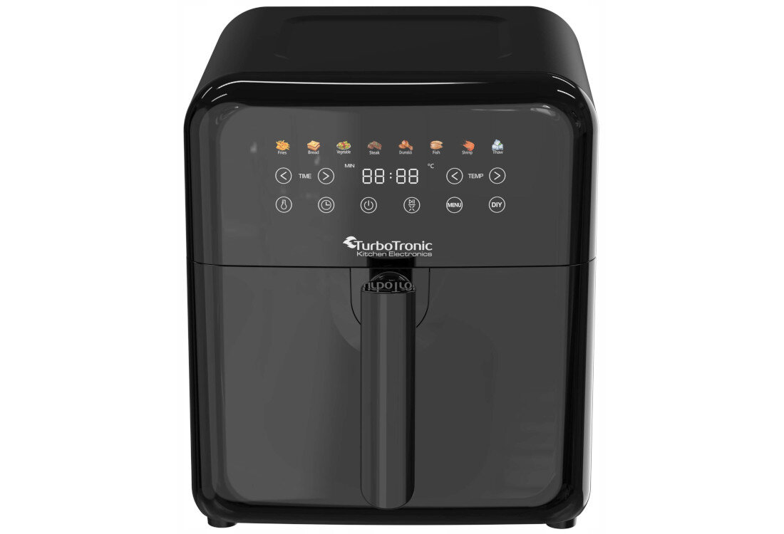 Frytkownica beztłuszczowa TURBOTRONIC TT-AF190 Czarny Air Fryer Metalowe wnętrze wykonanie wysoka jakośc czyszczenie