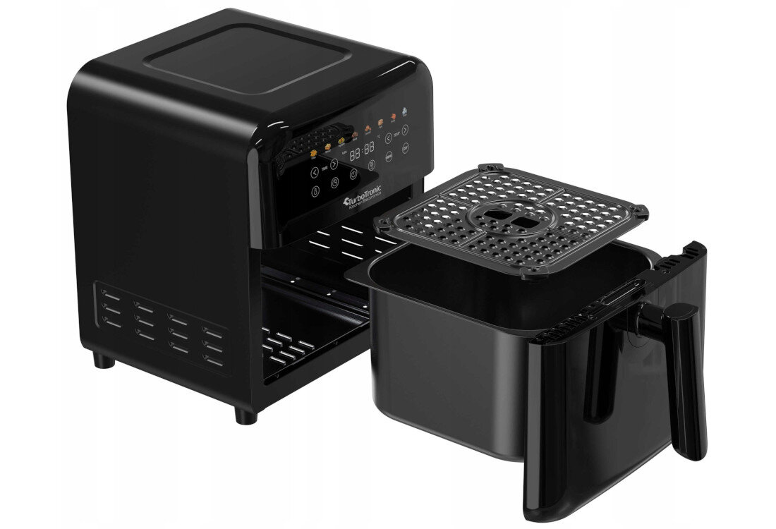 Frytkownica beztłuszczowa TURBOTRONIC TT-AF190 Czarny Air Fryer zestaw akcesoria komplet wyposazenie