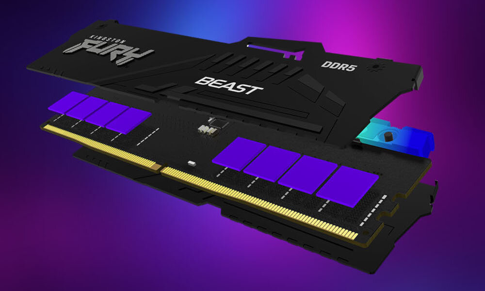 Pamięć RAM KINGSTON Fury Beast Black RGB XMP 32GB (2x16GB) 6000MHz parametry szybkość pojemność opóźnienia