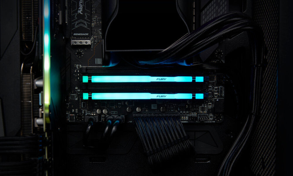 Pamięć RAM KINGSTON Fury Beast Black RGB XMP 32GB (2x16GB) 6000MHz podkręcenie technologie XMP EXPO ustawienia
