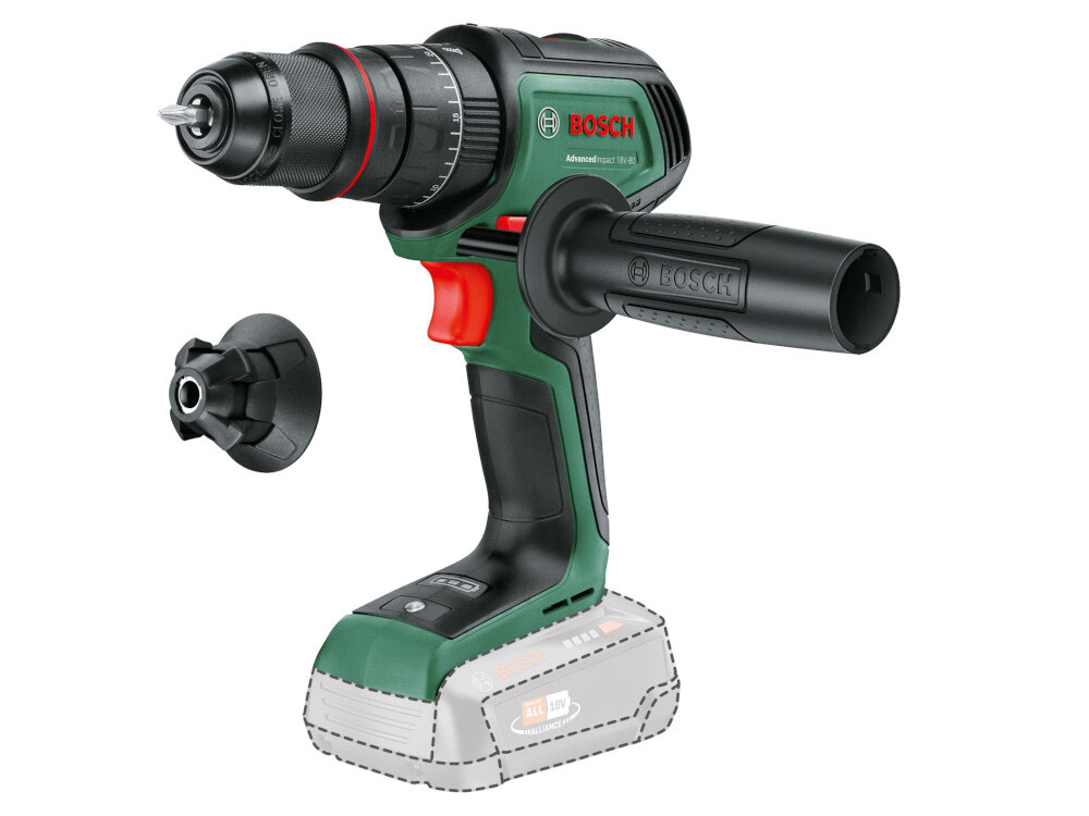 Wiertarko-wkrętarka BOSCH AdvancedImpact 18V-80 06039E2100 z udarem zestaw