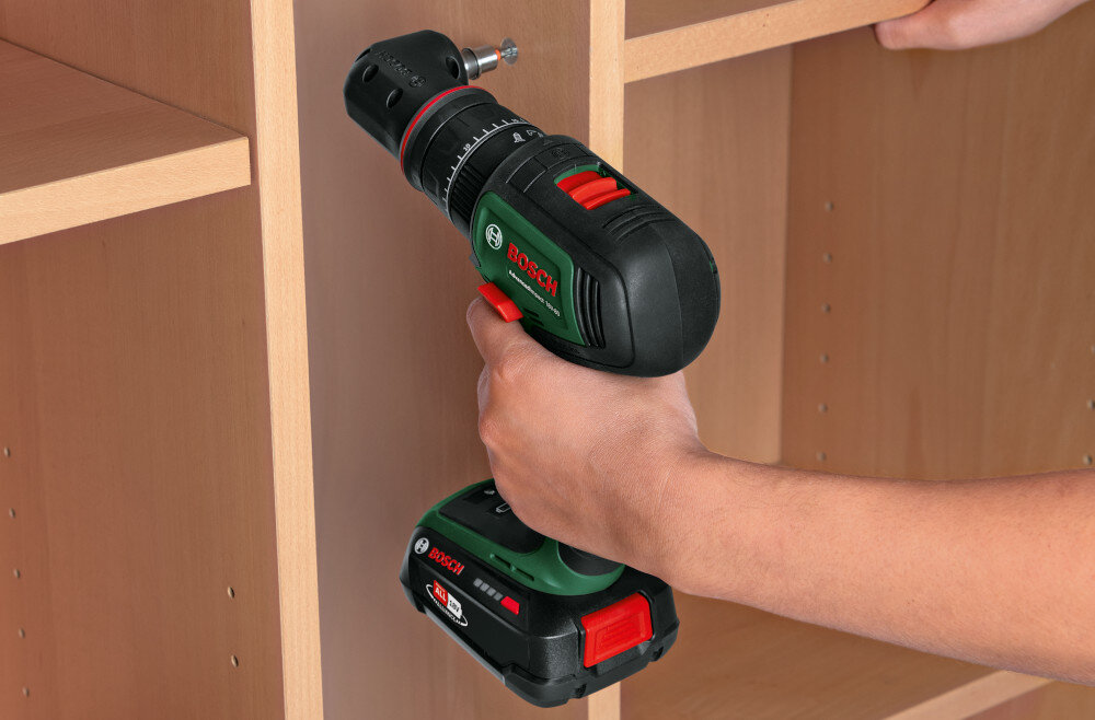 Wiertarko-wkrętarka BOSCH AdvancedImpact 18V-80 06039E2100 z udarem silnik bezszczotkowy elektroniczne sterowanie brak elementow ciernych wysoka wydajnosc maksymalna predkosc do 1950 obr/min wysoki moment obrotowy 82 Nm