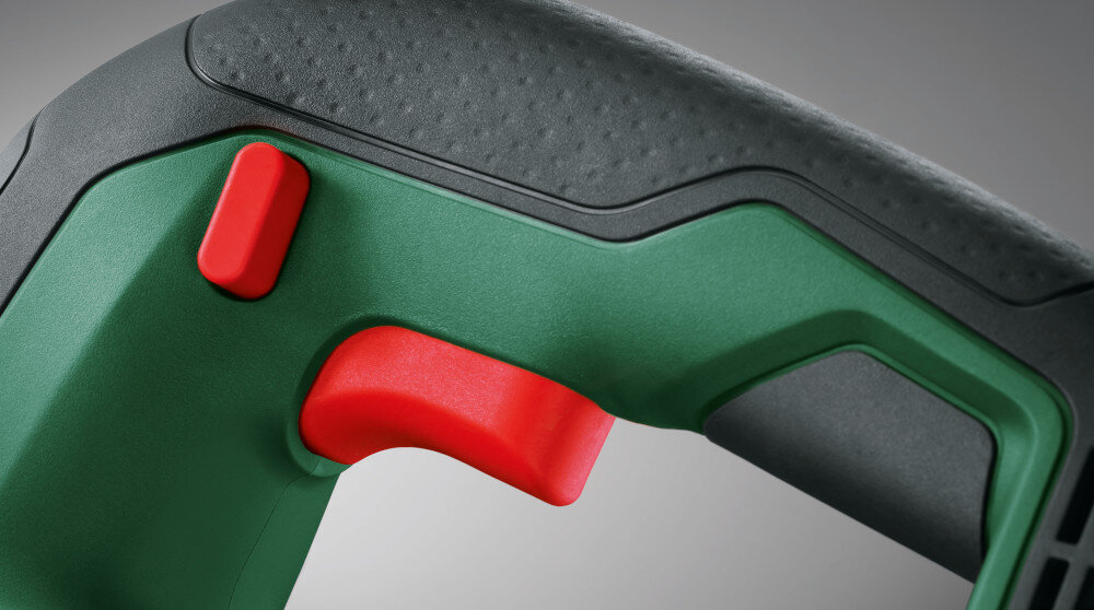 Wyrzynarka BOSCH AdvancedSaw 18V-140 0603013002 ergonomiczny uchwyt antyposlizgowy material niewielkie rozmiary niska waga 1,6 kg bez akumulatora z akumulatorem 1,9 kg