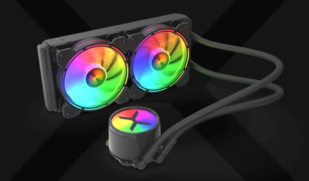 Komputer MAD DOG PAGOS2-A04WR16 R5-5600X 16GB RAM 1TB SSD GeForce RTX4060Ti Windows 11 Home chłodzenie wodne temperatura chłodnica wentylatory