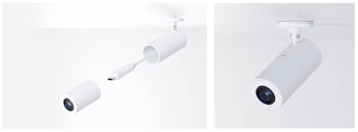 Kamera UBIQUITI AI Theta Pro Wewnętrzna, USB-C, monitoring, bezpieczeństwo, wnętrza, panoramiczny, Montaż powierzchniowy kamery AI Theta Pro.