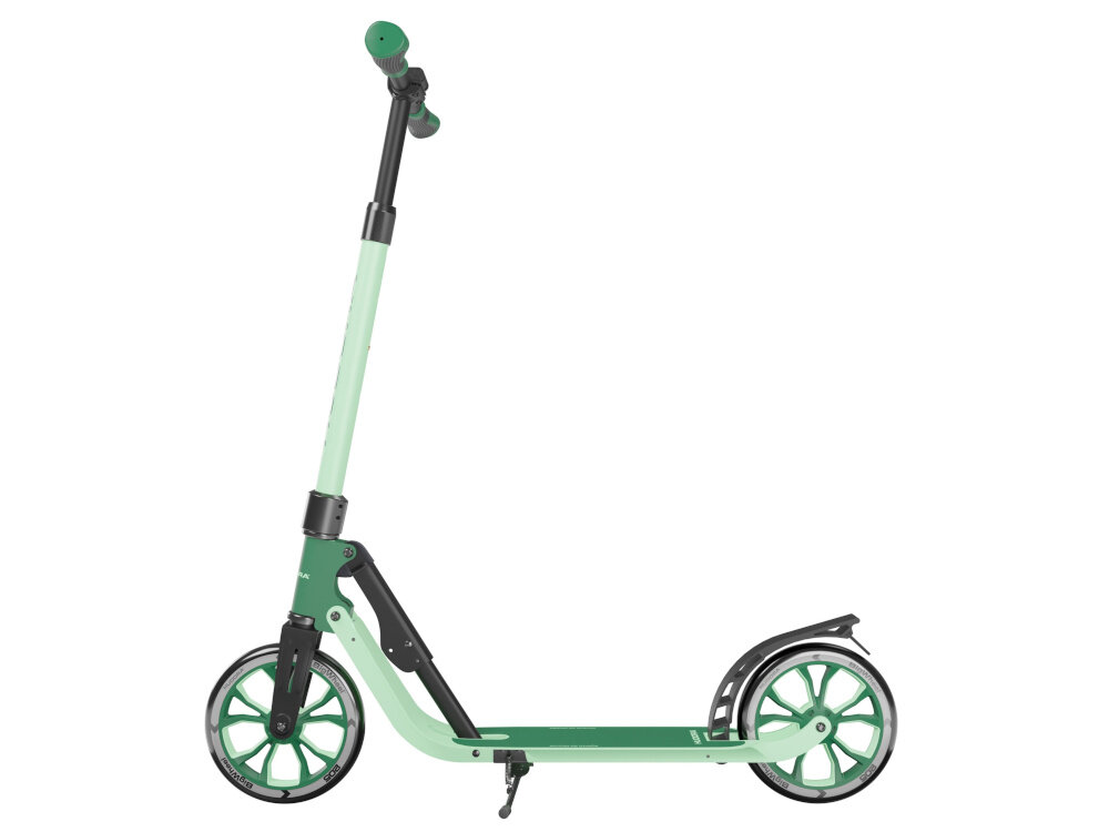 Hulajnoga HUDORA BigWheel Advanced 205 Czarno-zielony skladna stopka wytrzymala nozka w centralnym punkcie ciezkosci