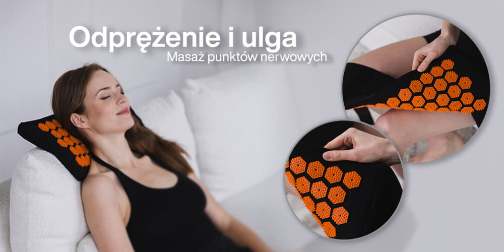 Pas do akupresury MEDIVON Helios masaż punktów nerwowych ulga zmęczonym mięśniom wspomaganie regeneracji organizmu stymulacja skóry i krążenie krwi obwodowej zdrowie dobra kondycja usuwanie toksyn z organizmu wspomaganie regeneracji skóry lepsze samopoczucie i wygląd precyzyjnie rozmieszczone punkty akupresurowe wsparcie procesu relaksacji naturalny sposób pozbycie się stresu i zmęczenia