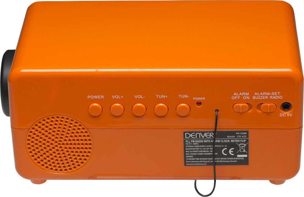 Radiobudzik DENVER CR-425 - Solidna konstrukcja