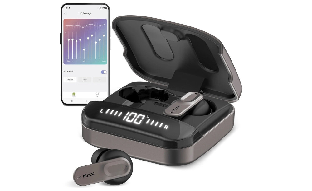 Słuchawki dokanałowe MIXX Streambuds Ultra Mini - Swoboda bez kabli, słuchawki dokanałowe z etui ładującym, smartfon
