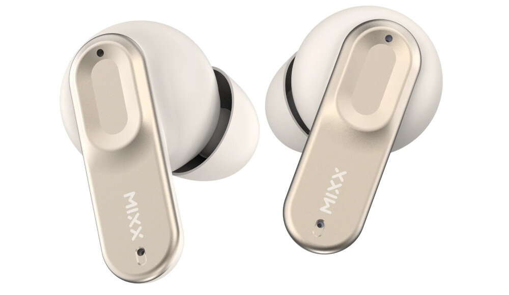 Słuchawki dokanałowe MIXX Streambuds Ultra Mini - Dźwięk pełen szczegółów, słuchawki dokanałowe na białym tle