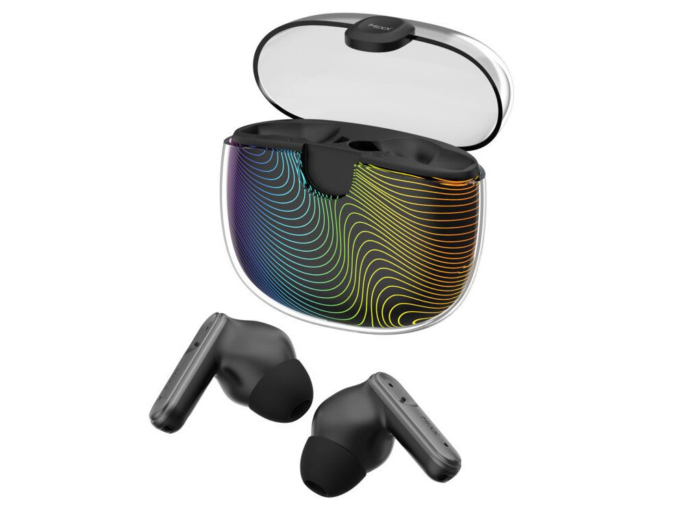 Słuchawki dokanałowe MIXX Streambuds Colourchroma 3 muzyka podcasty rozmowy przetworniki