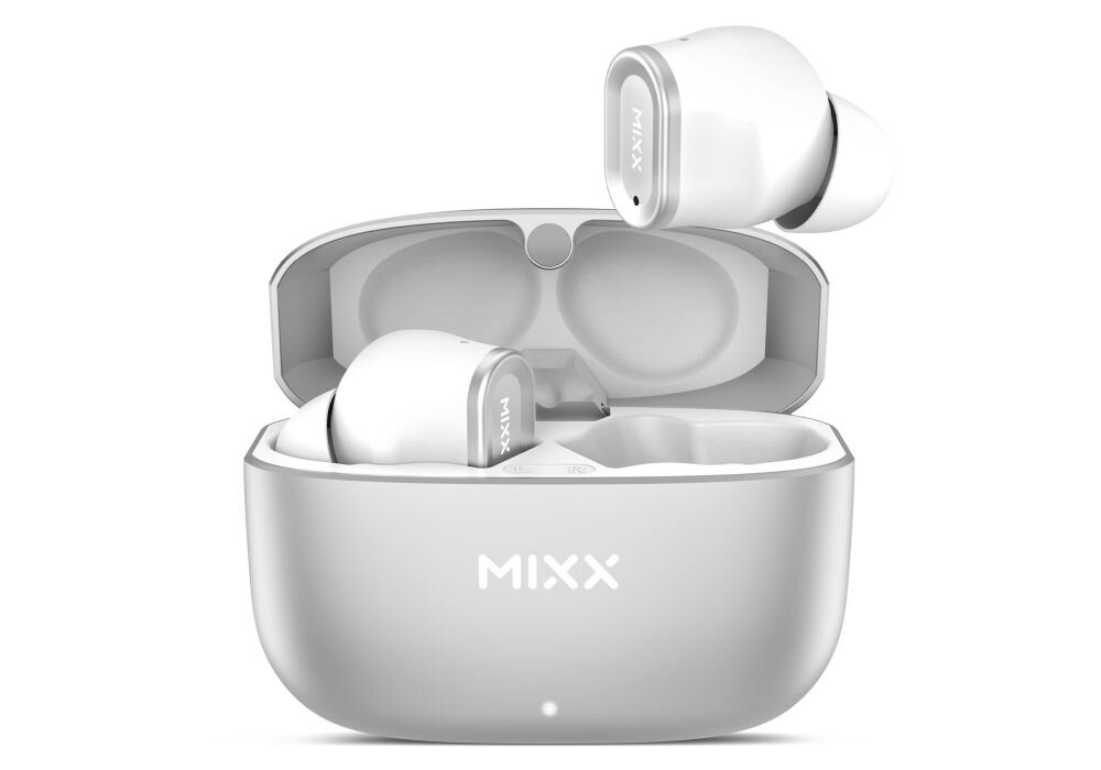 Słuchawki MIXX StreamBuds Custom 2 sterowanie etui gesty regulacja glosnosci asystent