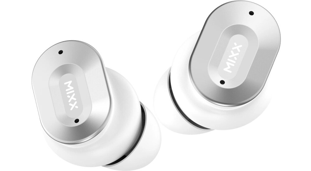 Słuchawki dokanałowe MIXX Streambuds Ultra Dots - Dobre na trening, słuchawki dokanałowe na białym tle