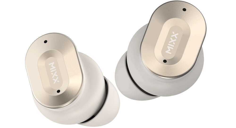 Słuchawki dokanałowe MIXX Streambuds Ultra Dots - Pomoc jednym słowem, słuchawki dokanałowe na białym tle