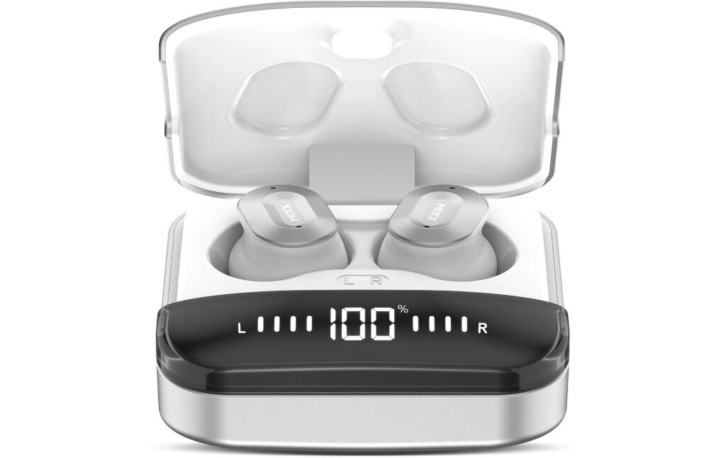 Słuchawki dokanałowe MIXX Streambuds Ultra Dots - Szybkie ładowanie, słuchawki dokanałowe z etui ładującym na białym tle