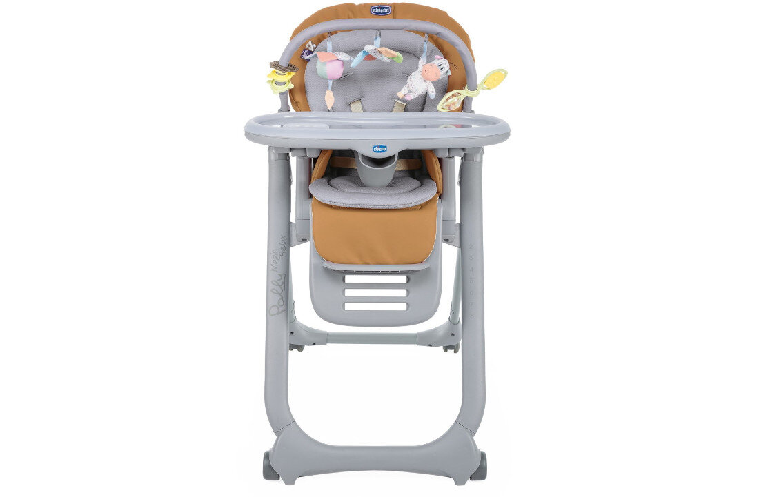 Krzesełko do karmienia CHICCO Polly Magic Relax Almond Tacka z nakładką ułatwienie czyszczenie