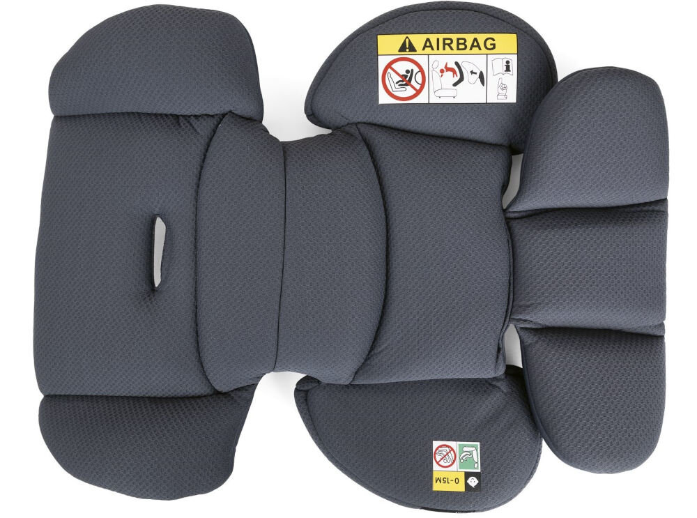 Fotelik samochodowy CHICCO Seat3Fit I-Size (0-25 kg) Czarno-szary Wkładka redukująca wzrost kąt siedzenia ułożenie głowy komfort ochrona