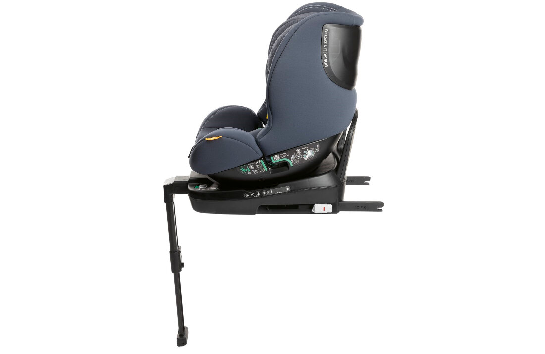 Fotelik samochodowy CHICCO Seat3Fit I-Size (0-25 kg) Czarno-szary System cyrkulacji powietrza komfort