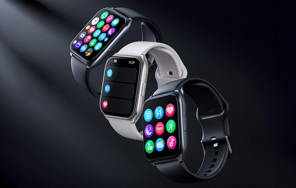 Smartwatch HAYLOU LS02 Pro asystent przekatna wyswietlacz ochrona ip68 ekran bateria czujniki zdrowie sport pasek ładowanie pojemność rozdzielczość łączność sterowanie krew puls rozmowy smartfon aplikacja