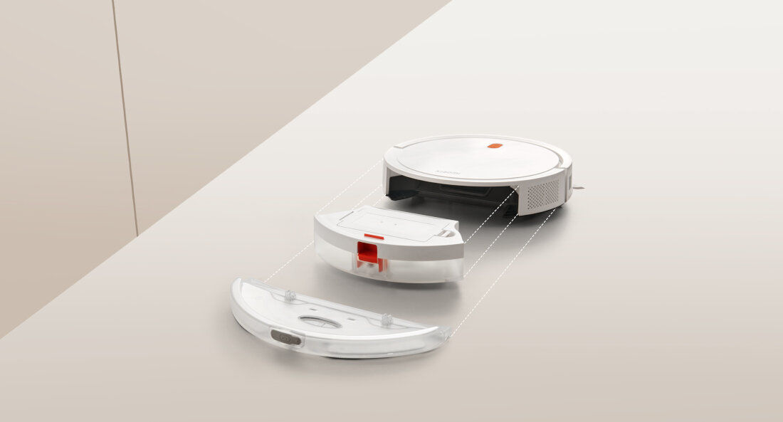Robot sprzątający XIAOMI Vacuum E5 EU 400-ml kontener odpady pojemność