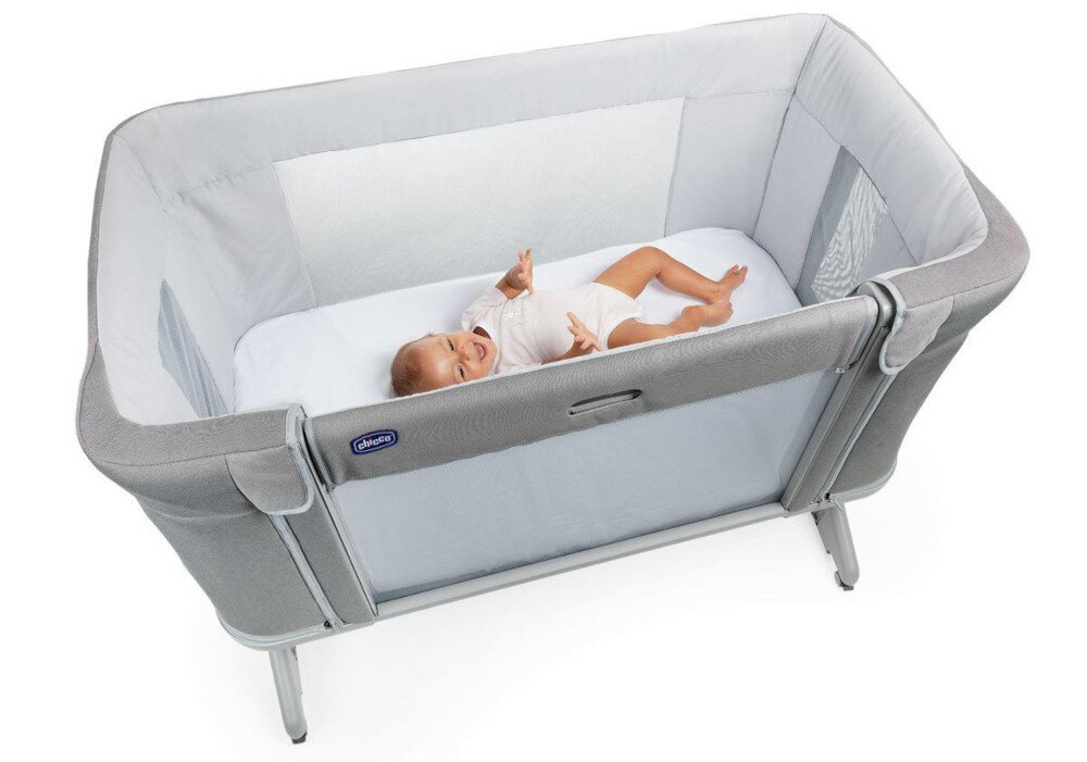 Łóżeczko dostawne CHICCO Next2Me Forever Ciemnoszary Odpowiedni rozmiar wymiary kolor kolorystyka długość szerokość wysokość