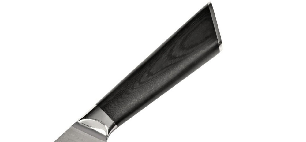 Nóż SHIORI Hiashi Santoku Ergonomiczna rękojeść materiał Ultra-Premium G10 wygoda komfort użytkowanie korzystanie