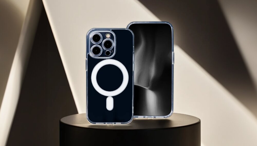 Etui TECTO SHIELD Clear Guard Mag do Apple iPhone 14 Pro Transparentny pierscien magnetyczny ladowarki indukcyjne wydajnosc szybkosc ladowanie magsafe