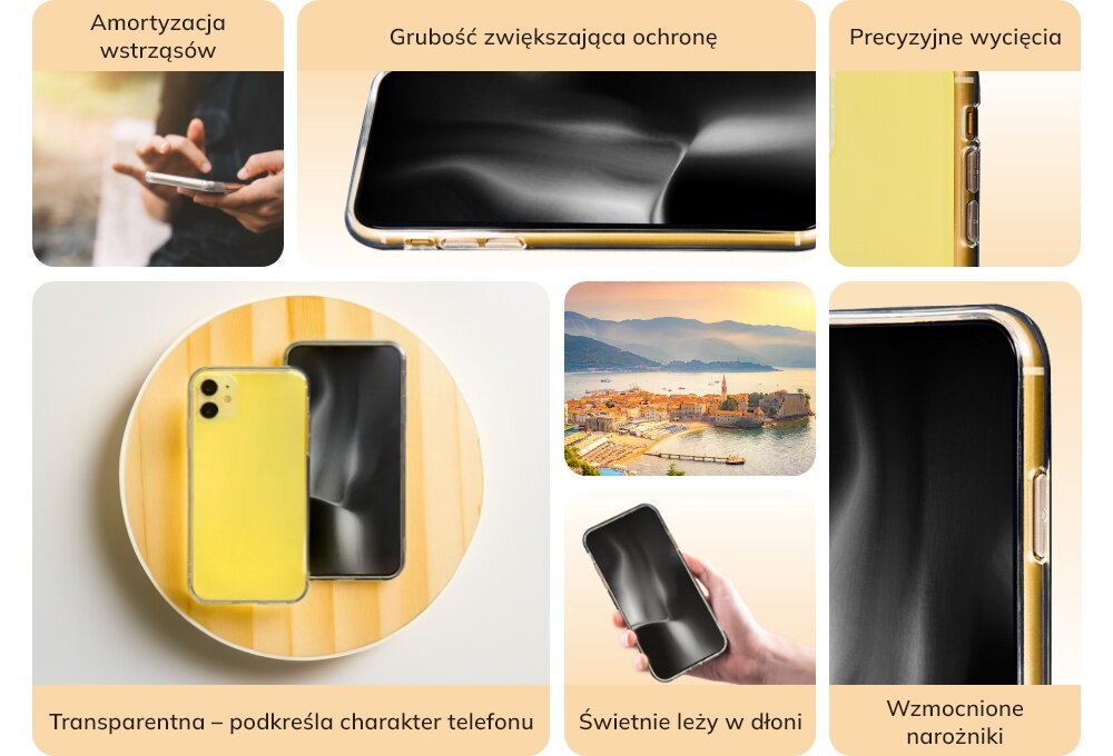 Etui TECTO SHIELD Crystal Clear ochrona dzialanie wyglad design