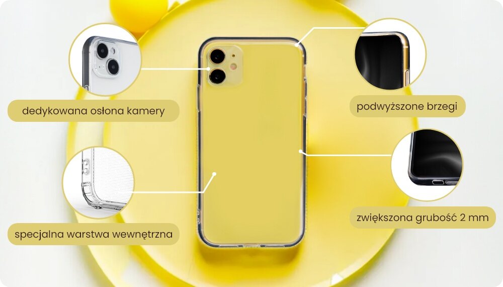Etui TECTO SHIELD Crystal Clear ochrona grubosc tpi zarysowania