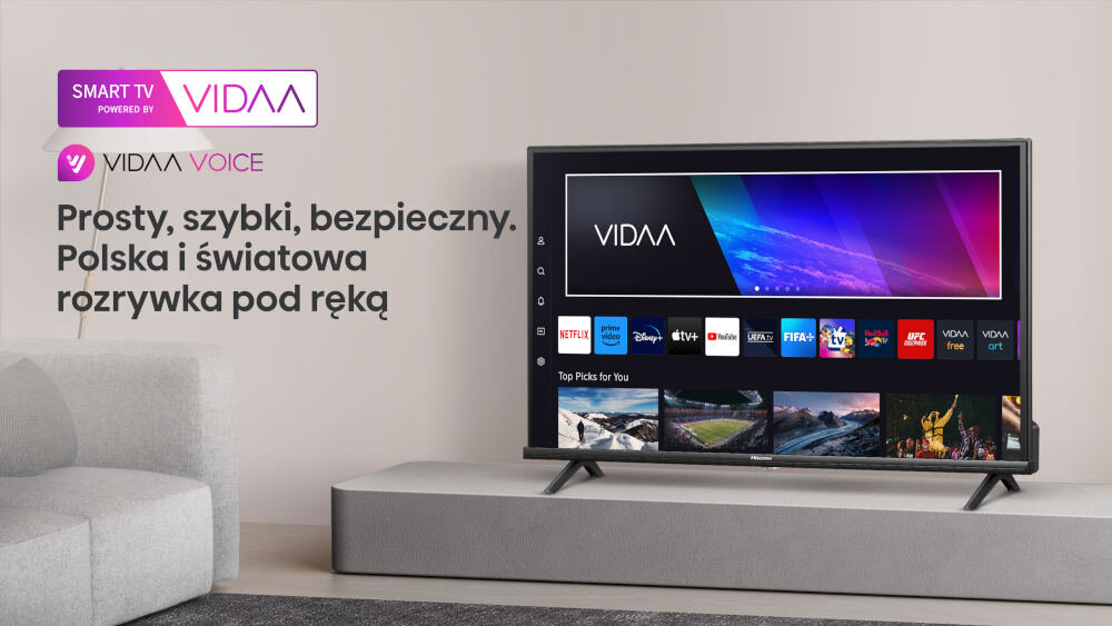 Telewizor HISENSE 32A4N - SMART TV VIDAA