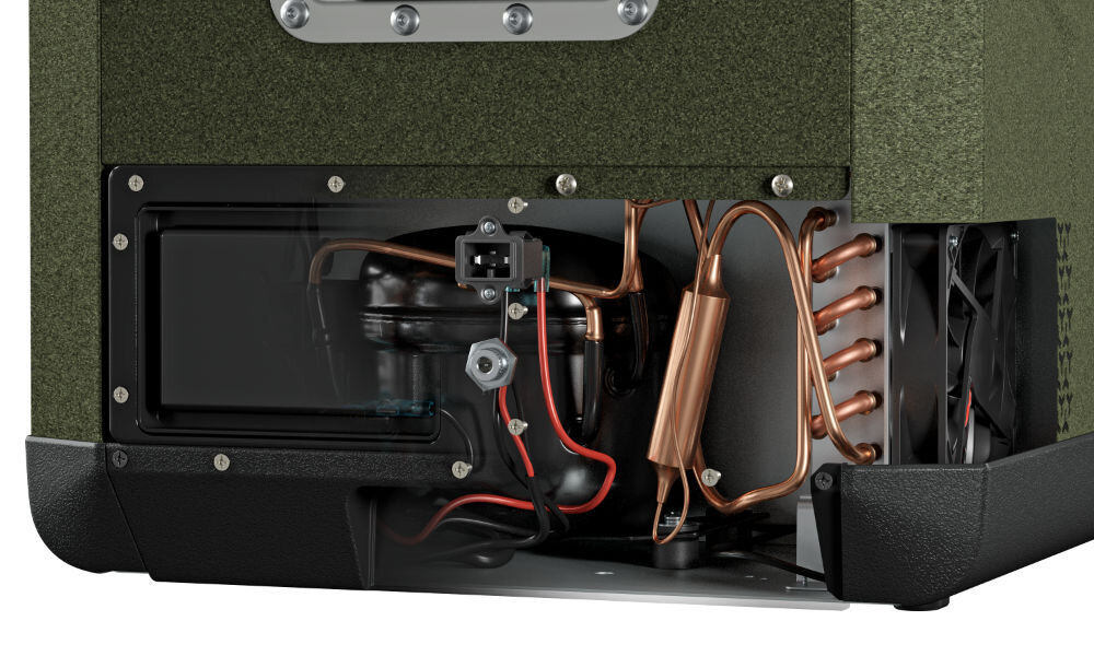 Lodówka YOLCO GCX47 Zielony Technologia kompresora wszechstronność zastosowanie temperatura