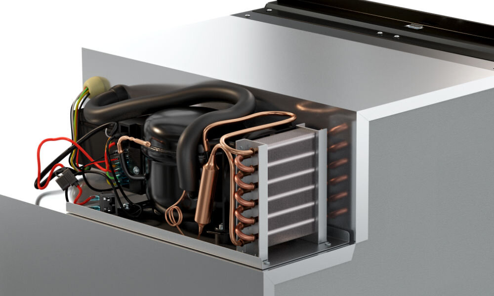 Lodówka kompresorowa YOLCO QL90 czarny Efektywne chłodzenie izolacja kompresor zasilanie