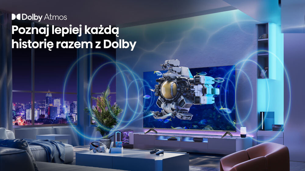 Telewizor HISENSE 75E7NQ - Dolby Atmos