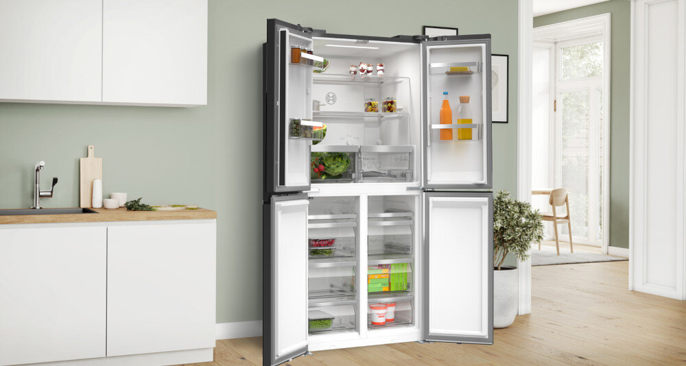 LODÓWKA BOSCH KMC85LEEA System MultiAirflow równomierne rozprowadzanie powietrza