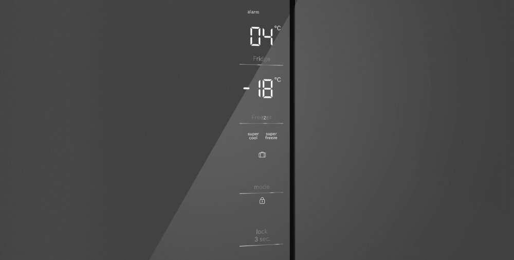 LODÓWKA BOSCH KMC85LEEA sterowanie elektrocznine panel temperatury mrożenie chłodzenie