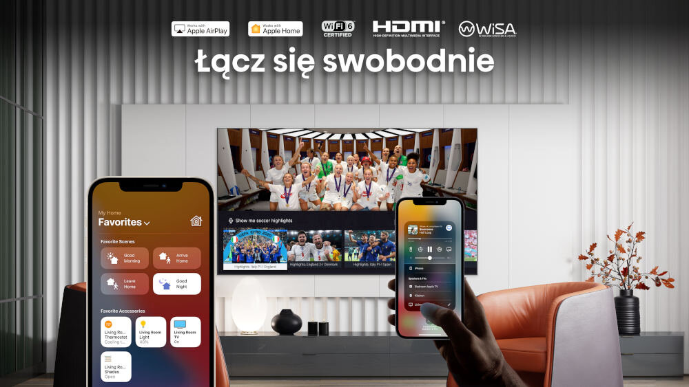 telewizor HISENSE 50U6NQ - Bogactwo połączeń